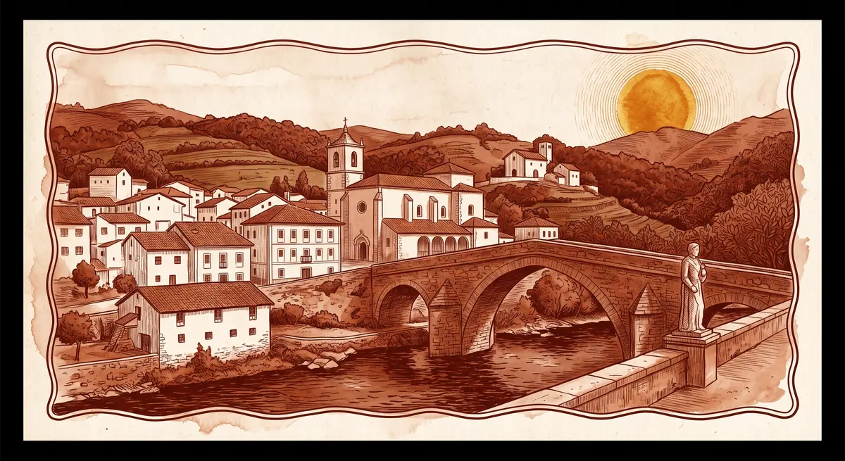 Vista tradicional de Cangas del Narcea, Asturias